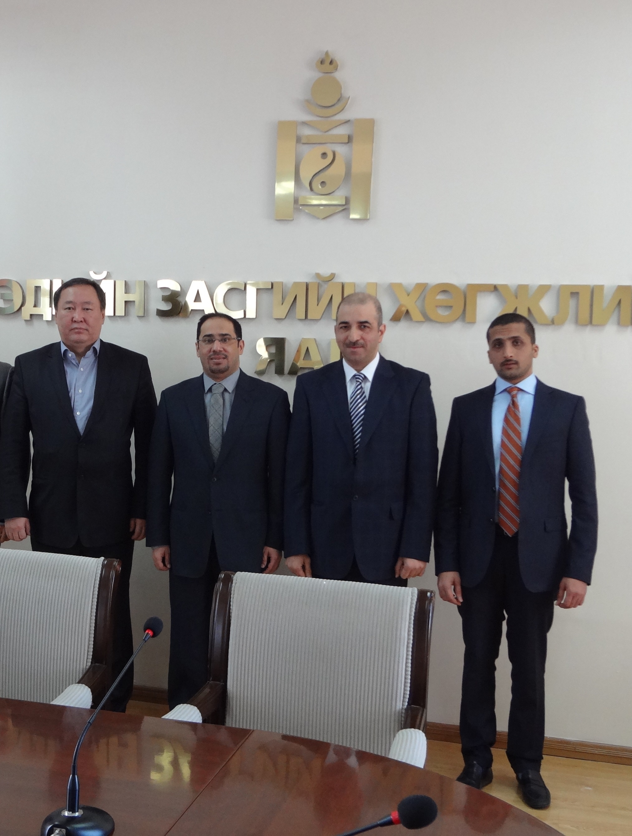 Kuwait Investment Authority (KIA) delegation meets Mongolian Minister for Economic Development Nyamjav Batbayar