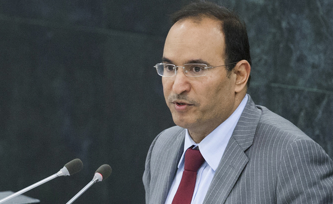 The State of Kuwait's Permanent Delegate to the UN, Ambassador Mansour Ayyad Al-Otaibi