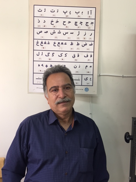 Professor Persian language  at the University of Tehran Kazemi hazoi