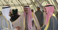 حضرة صاحب السمو أمير البلاد الشيخ صباح الأحمد الجابر الصباح حفظه الله ورعاه مغادرا الى السعودية وفي وداعه سمو نائب الأمير وولي العهد الشيخ نواف الأحمد الجابر الصباح ومعالي رئيس مجلس الأمة مرزوق علي الغانم