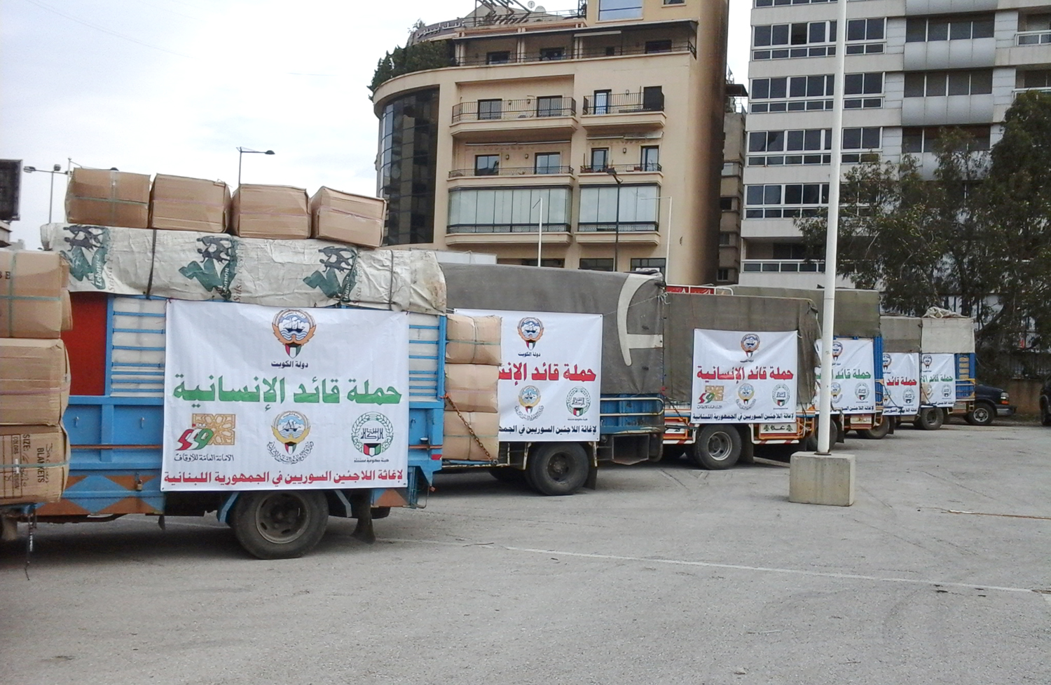 A Kuwaiti relief campaigns for the displaced Syrians in Lebanon