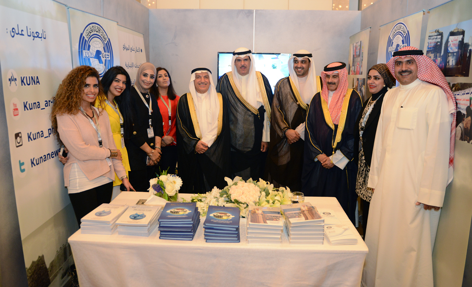 KUNA's Chairman and Director General Sheikh Mubarak Duaij Al-Ibrahim Al-Sabah took a field visit of the state news agency's media centre