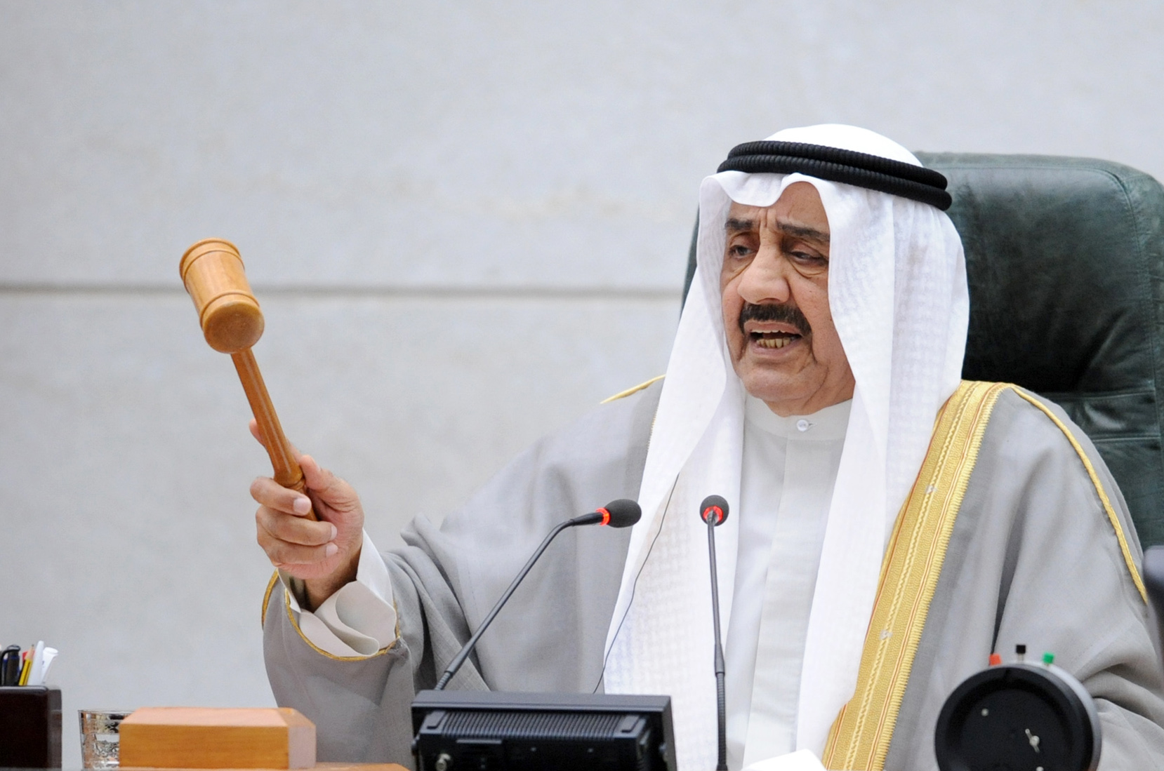 Former speaker of the Kuwaiti National Assembly Jassem Al-Kharafi