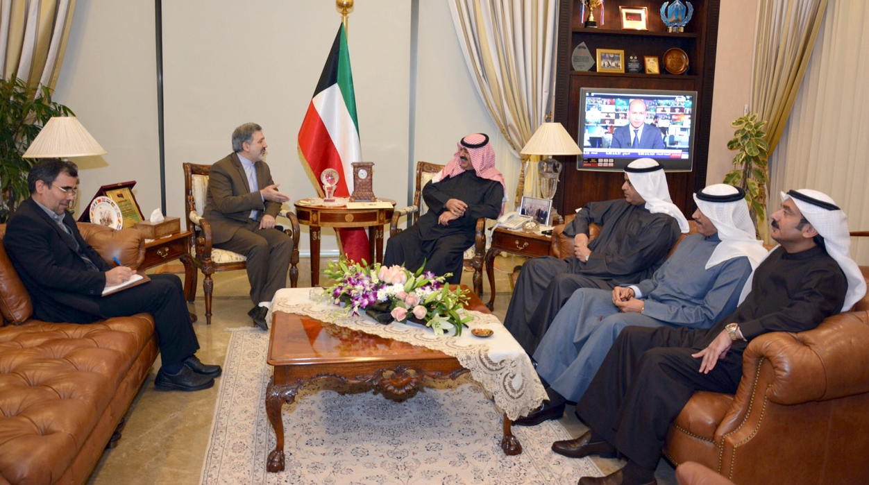 Deputy Foreign Minister Khaled Sulaiman Al-Jarallah meets with Iran's Ambassador Ali Reda Enayeti
