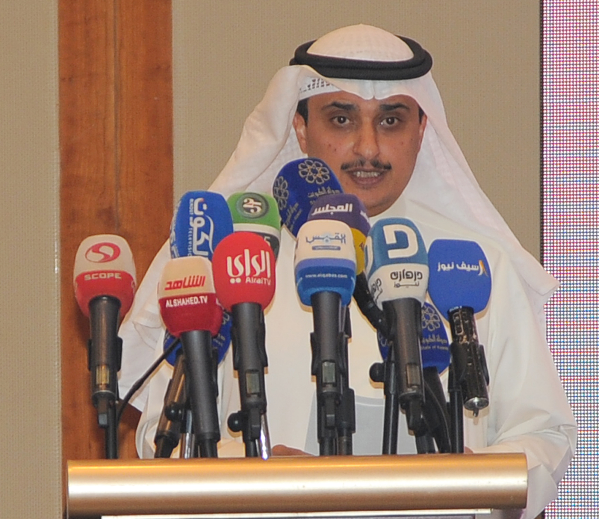 Director General Eng. Ahmad Al-Manfohi delivers his speech