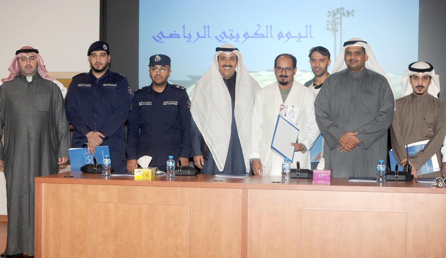 The Kuwait Olympic Committee (KOC) during a press conference