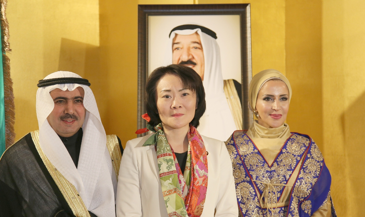 Kuwaiti Ambassador Abdulrahman AlOtaibi, Jamila AlOtaibi and