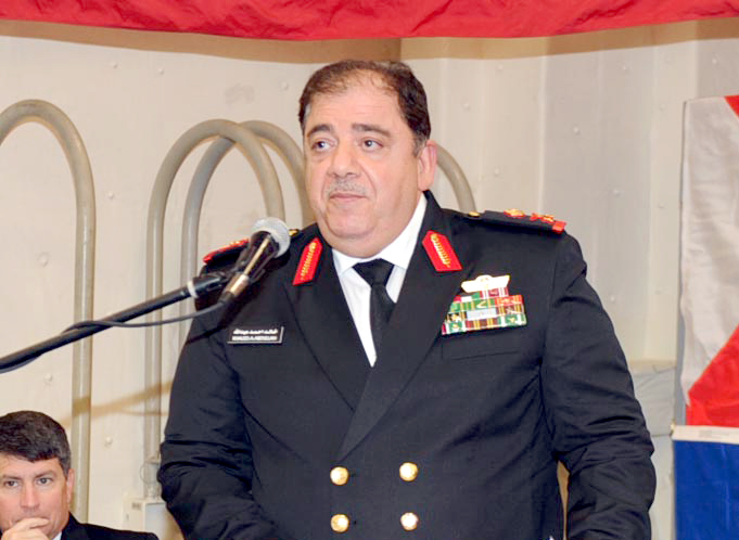 آمر القوة البحرية العميد ركن بحري خالد أحمد عبدالله الكندري