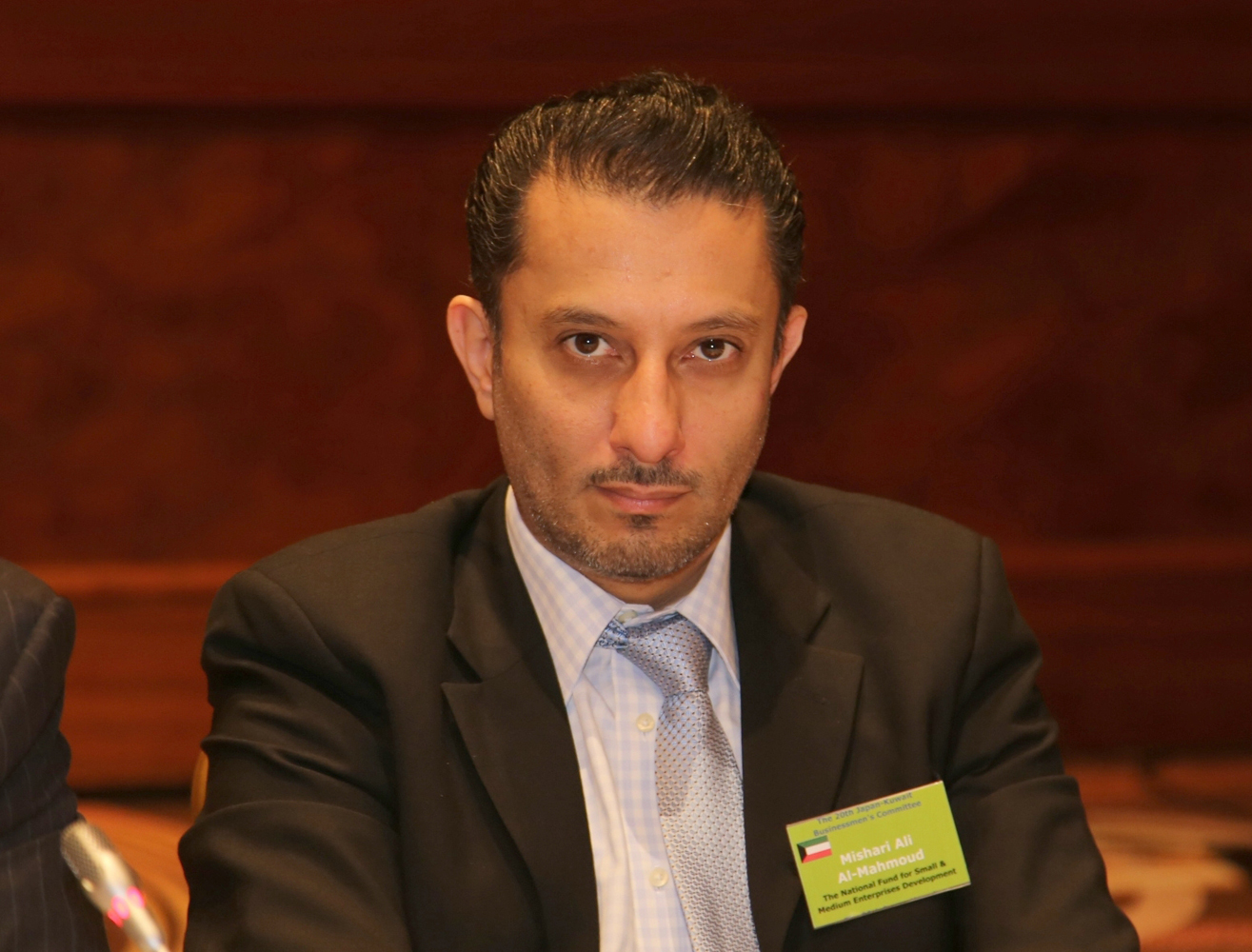 Kuwait National Fund for SMEs Developments Executive Director Meshari Al-Mahmoud (Photo by KUNA Tokyo)