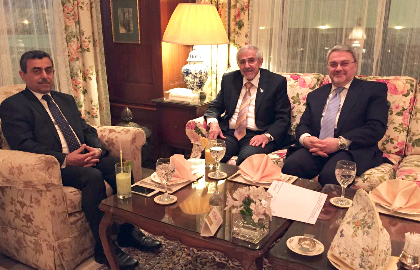 KRCS Chairman Dr. Hilal Al Sayer meets with The Iraqi Prime Minister Office Director and Deputy Minister of planning, Dr. Mehdi Al-Allaq