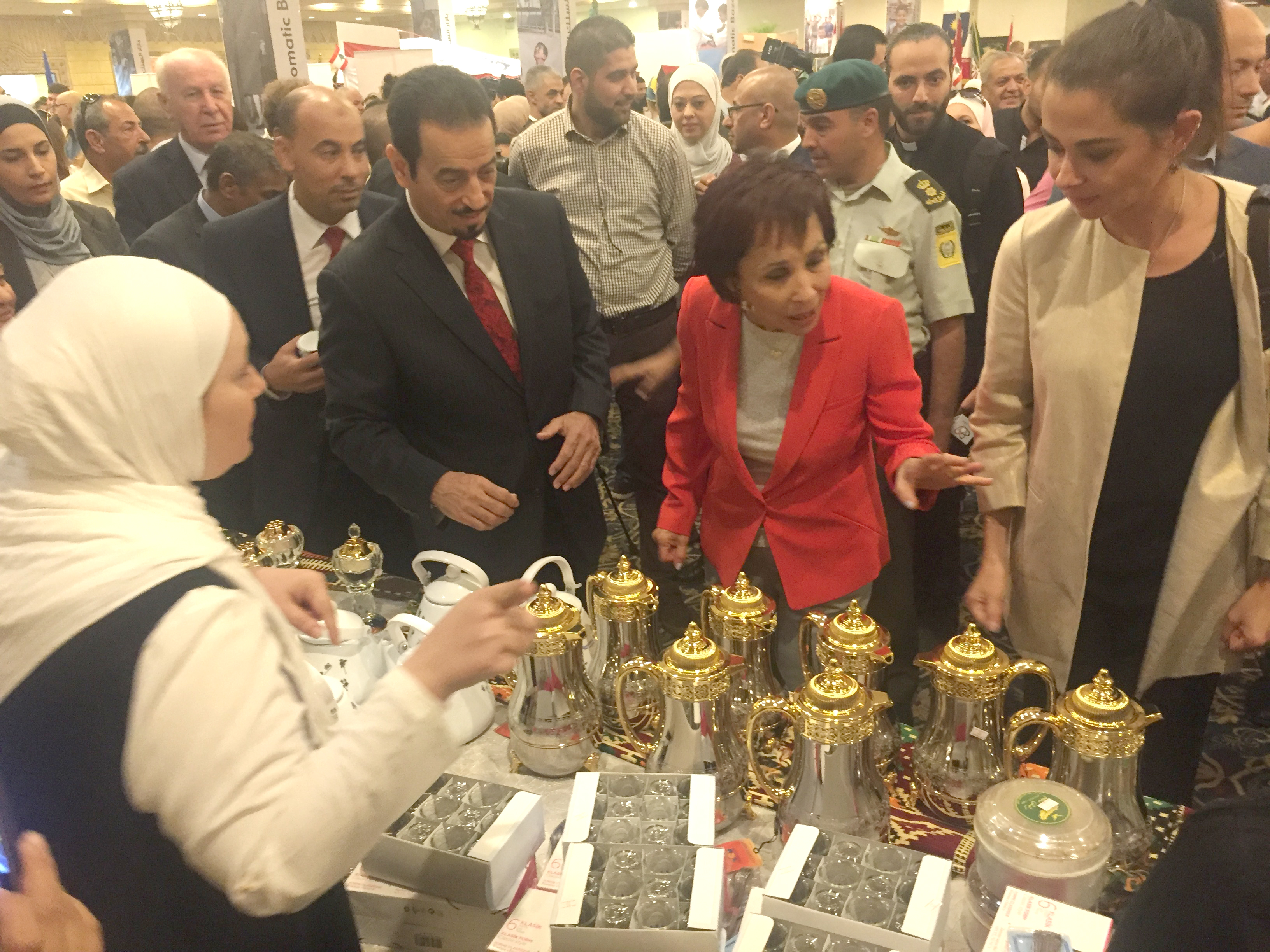 Kuwaiti embassy in Jordan taks part in the "Diplomatic Bazaar" organized by Mabarrat Umm al-Hussein charity society