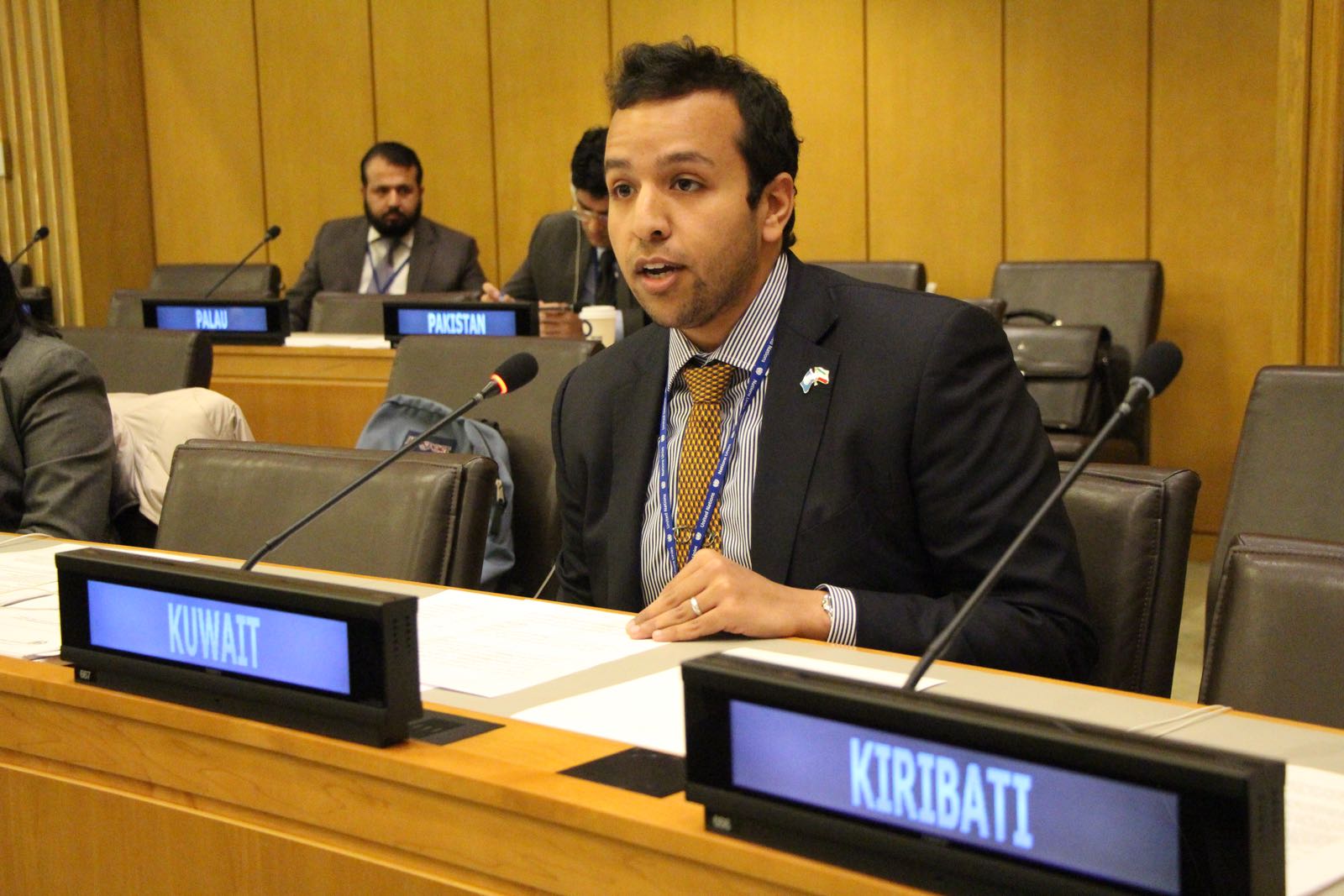 Member of the Kuwaiti permanent delegation at the UN headquarters in New  York Ali Al-Yahya