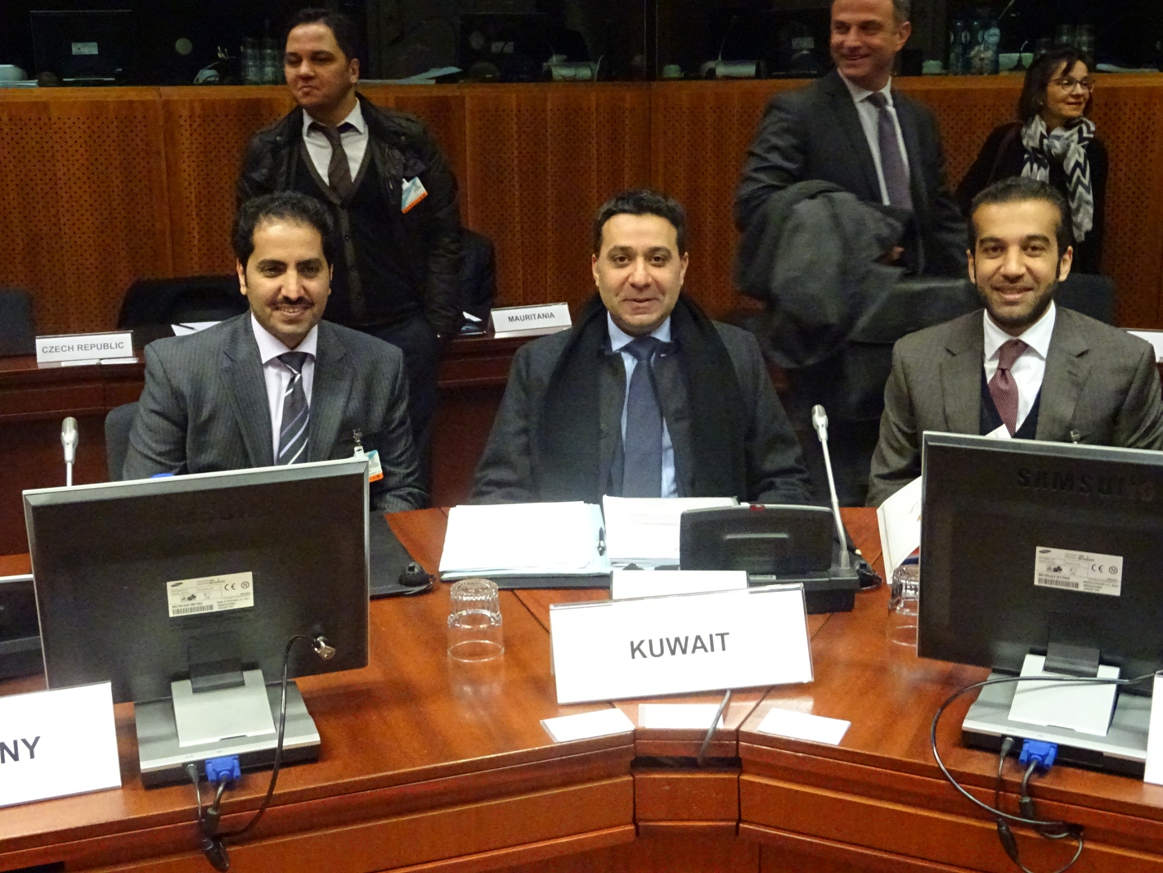 The Kuwaiti delegation at the meeting