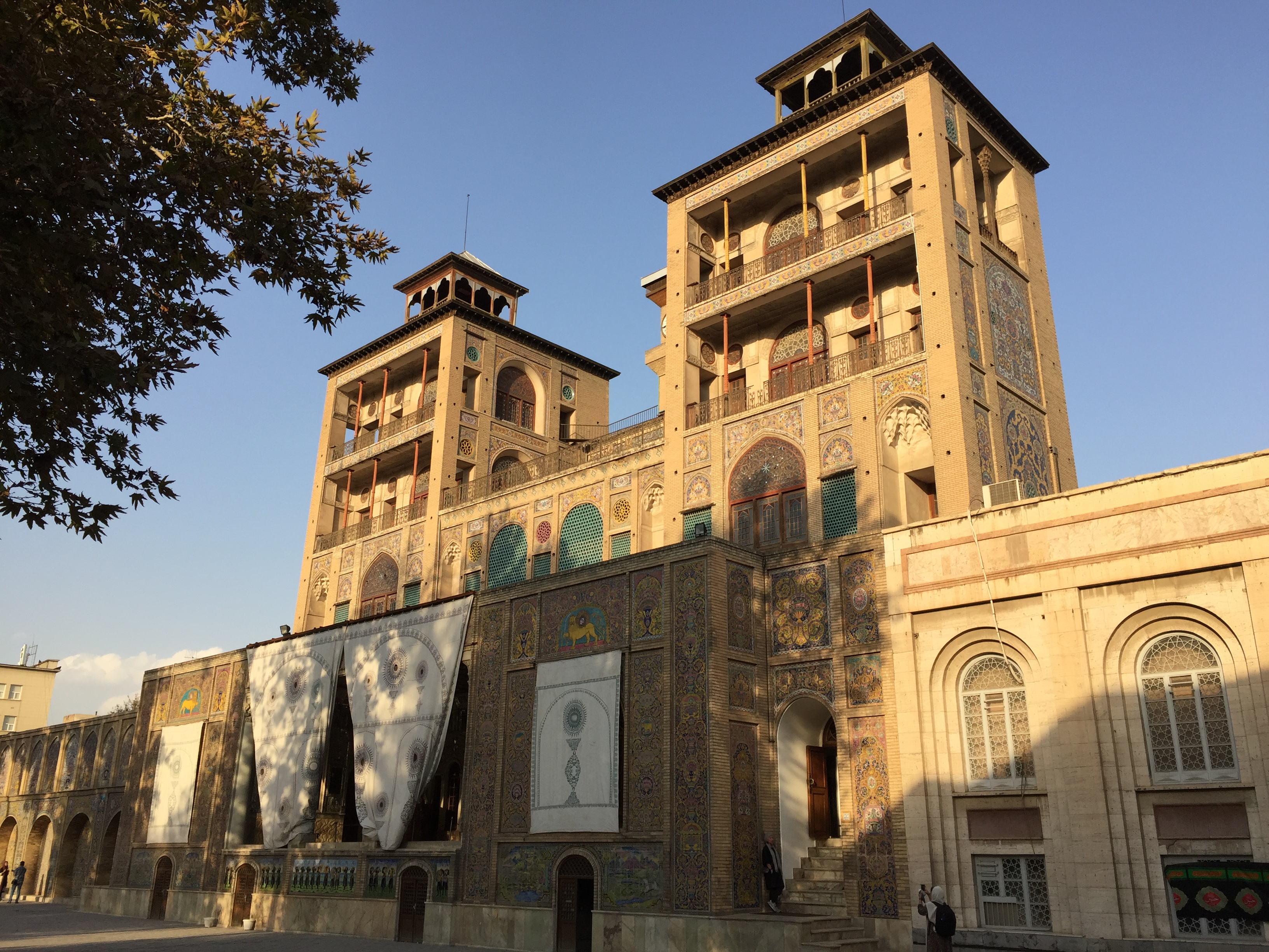 Sham ol Emareh (Edifice of the Sun) building of Tehran's Golestan Palace a main attraction of the UNESCO World Heritage Site