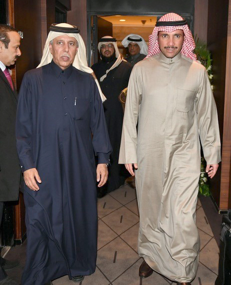 National Assembly Speaker Marzouq Al-Ghanim meets with Qatari Shura Council President Ahmad bin Abdullah Al-Mahmoud