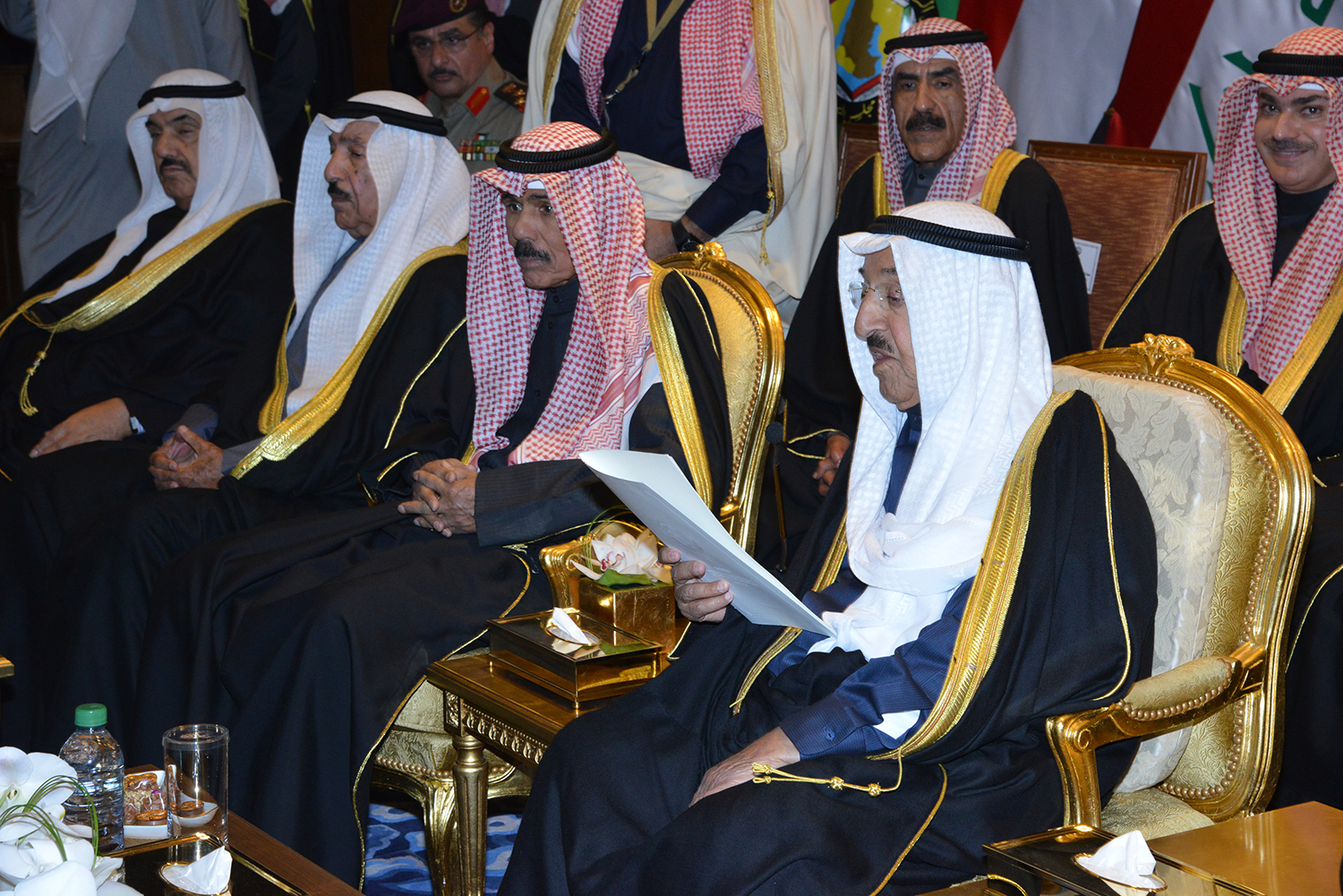 His Highness the Amir of Kuwait Sheikh Sabah Al-Ahmad Al-Jaber Al-Sabah opens the 23rd Arabian Gulf Cup
