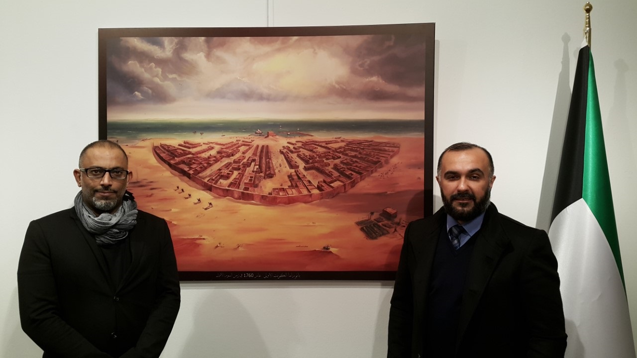 Artist Asad Bunashi and researcher Bashar Khalifu