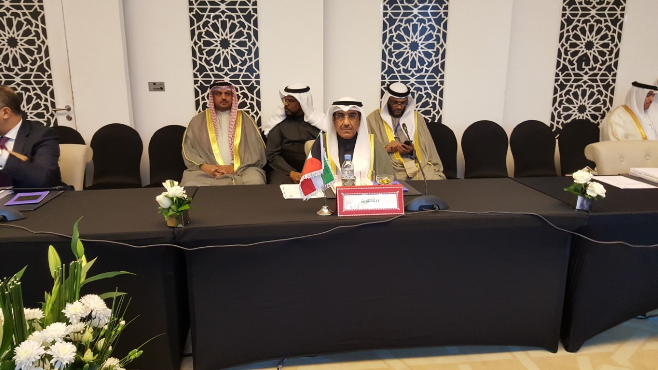 Director General of the Public Authority for Housing Welfare (PAHW) Bader Al-Wugayyan during the 34th session of the Arab housing ministers' council