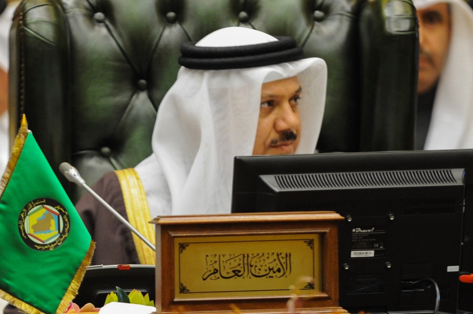 Gulf Cooperation Council (GCC) Secretary General Abdullatif bin Rashid Al-Zayani during the 144th Foreign Ministers meeting