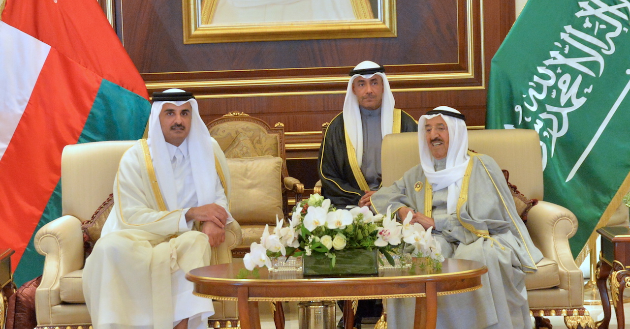 His Highness the Amir Sheikh Sabah Al-Ahmad Al-Jaber Al-Sabah received Qatar's Amir Sheikh Tamim bin Hamad Al-Thani