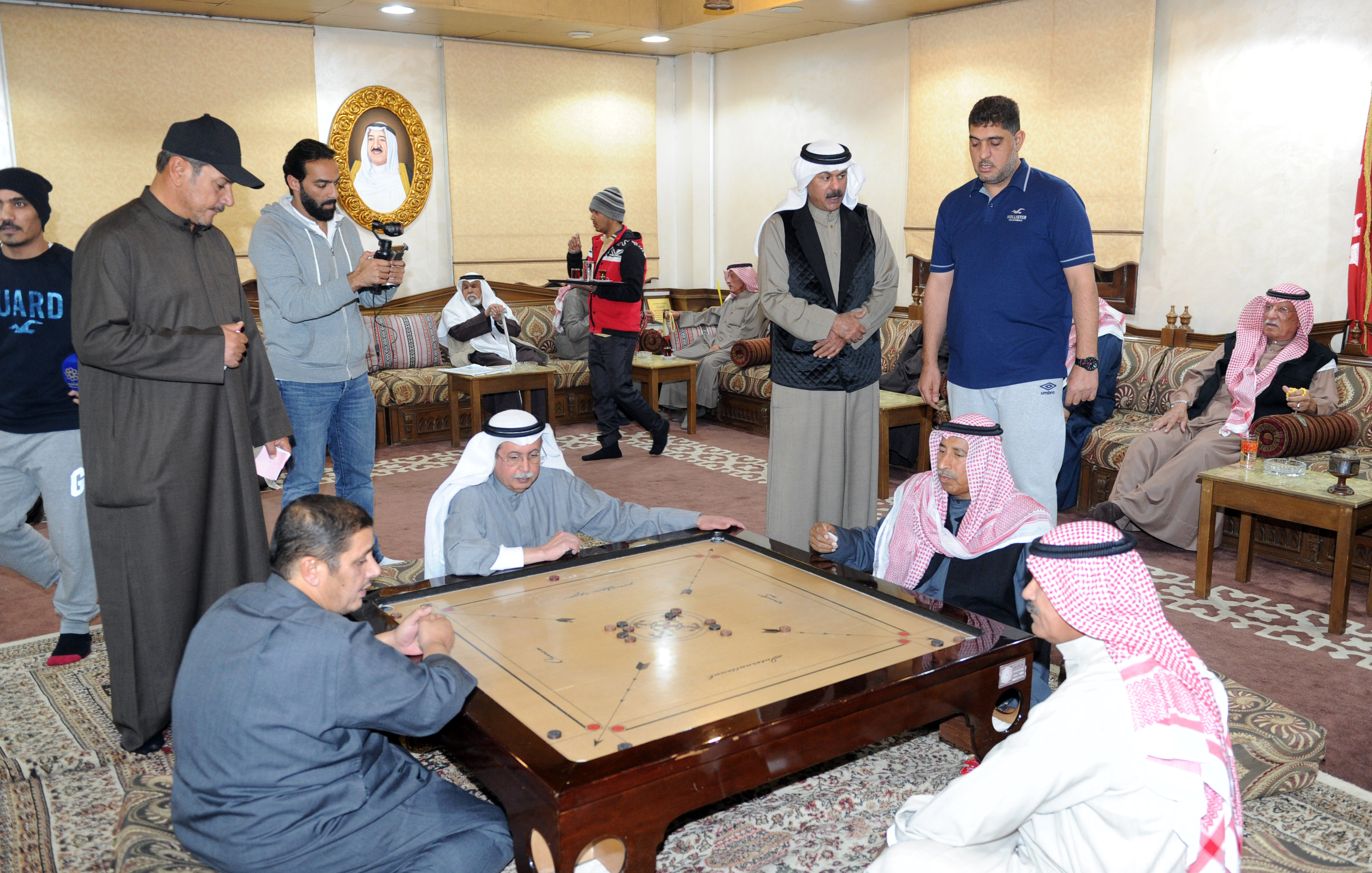 chairman of the organizing committee, Sheikh Salem Nawaf Al-Sabah during the Kuwait sea heritage festival