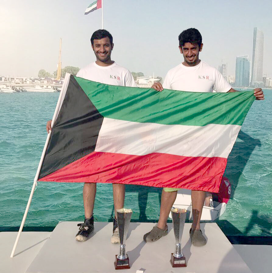 Kuwait Speed Racing team wins two trophies of the third position at the fifth round of the UAE jet ski championship