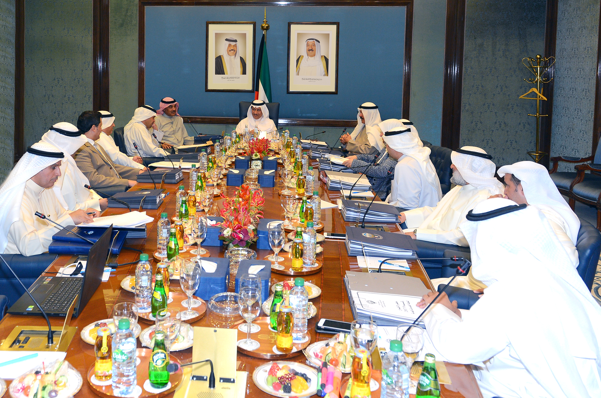 His Highness the Prime Minister Sheikh Jaber Al-Mubarak Al-Hamad Al-Sabah presides cabinet weekly meeting
