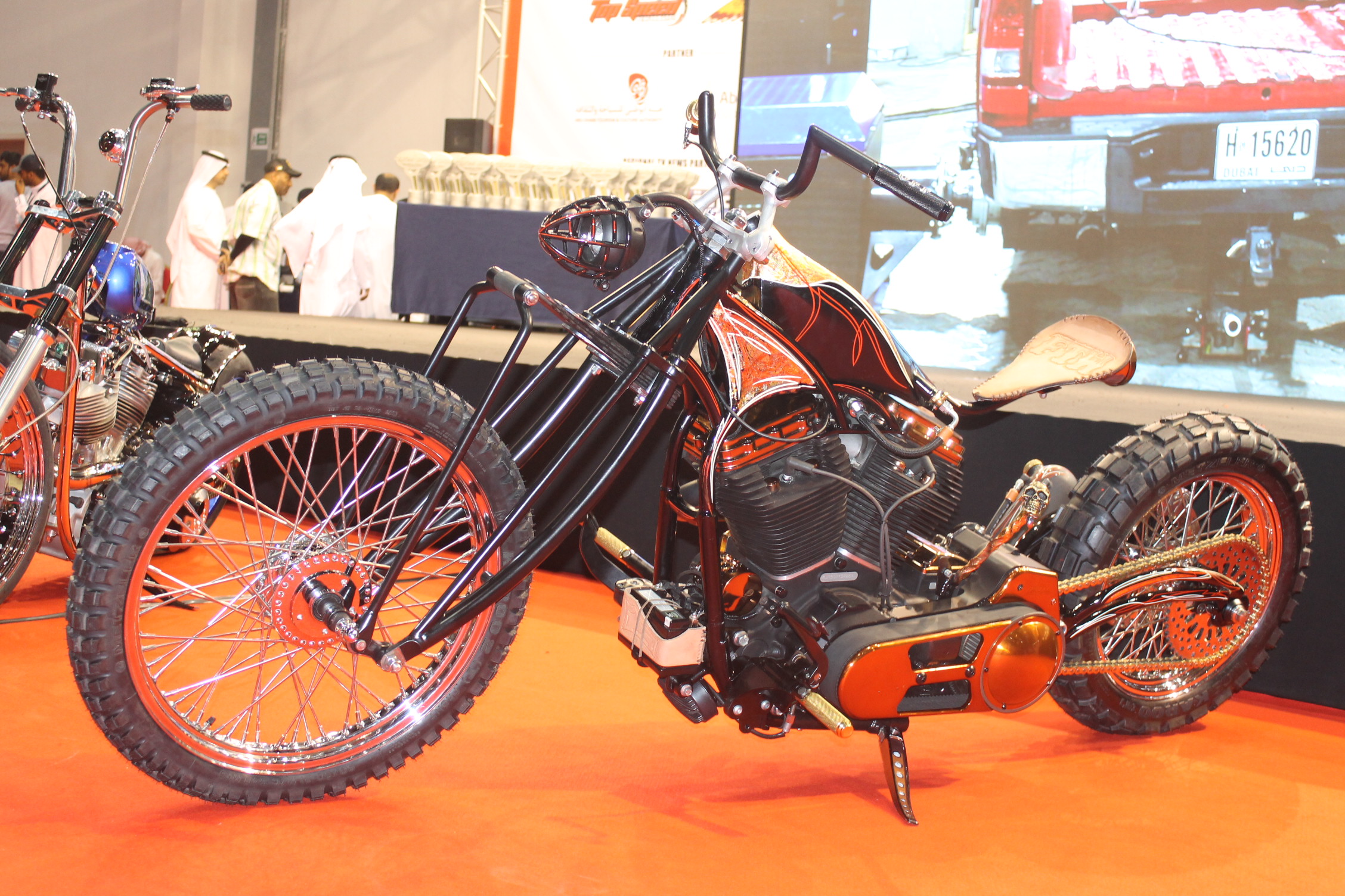 KUNA Kuwaiti nat'l wins Custom Bike Competition in Abu Dhabi show