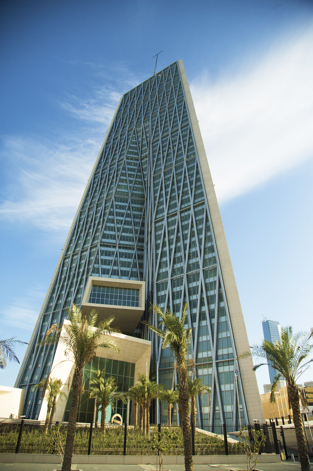 The new landmark headquarters of the Central Bank of Kuwait (CBK)
