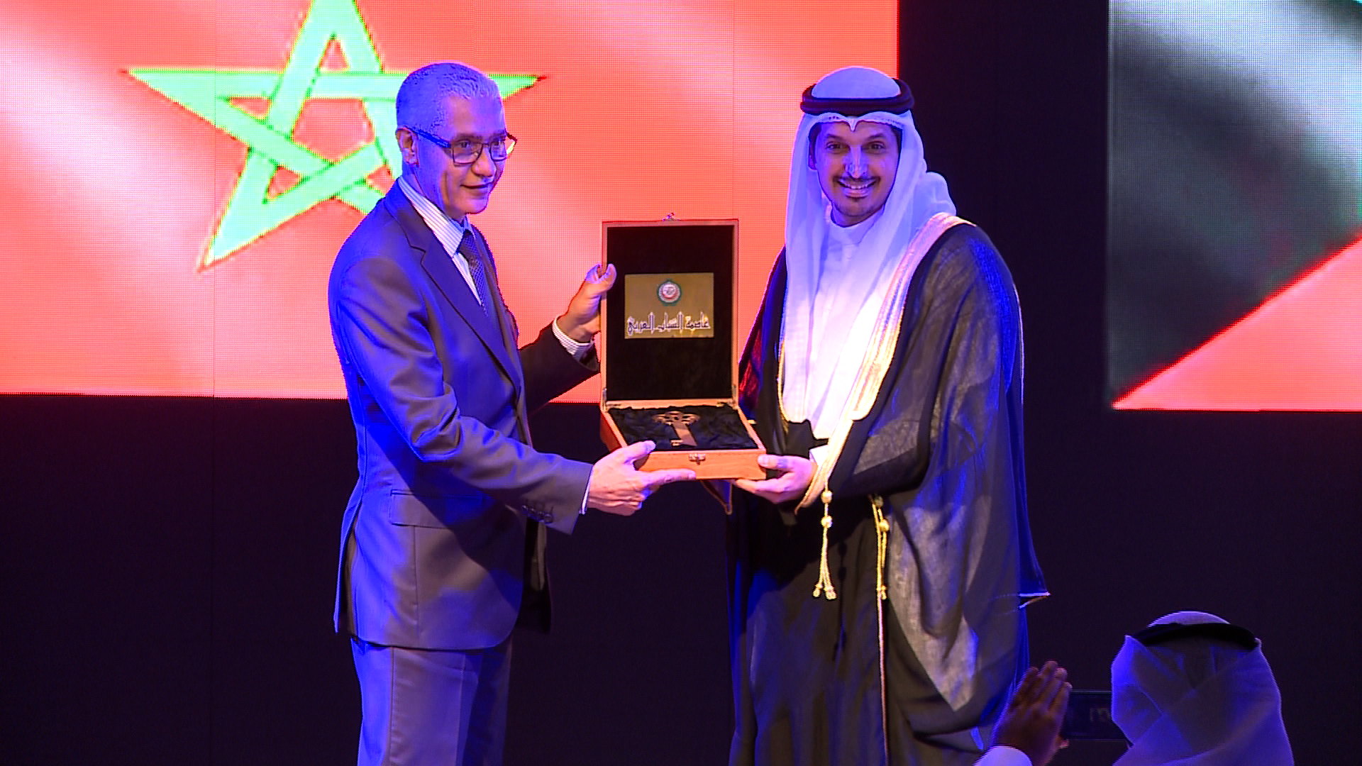 Director General of Kuwait's Public Authority for Youth (PAY) Abdulrahman Al-Mutairi during the ceremony