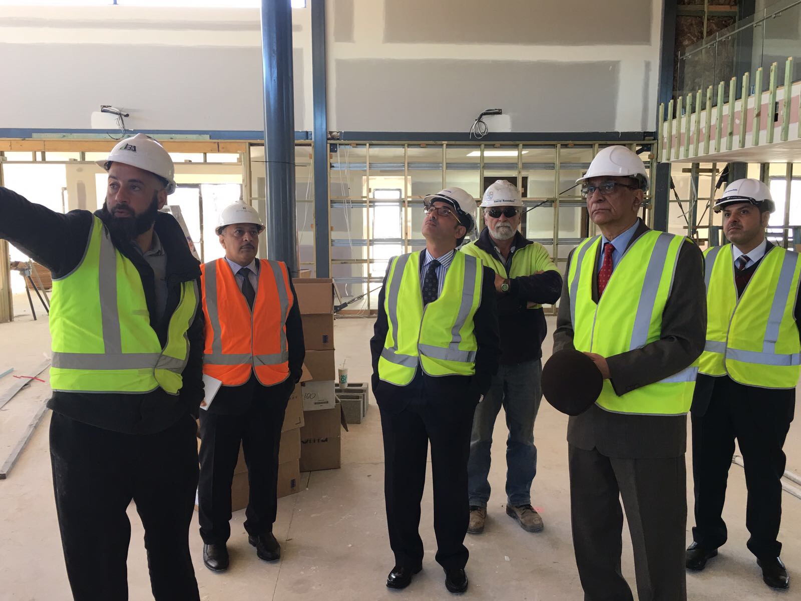 Kuwaiti Ambassador to Australia Najeeb Al-Bader visited the site of the Sabah Al-Ahmad's Masjid and Islamic Education Center in Canberra