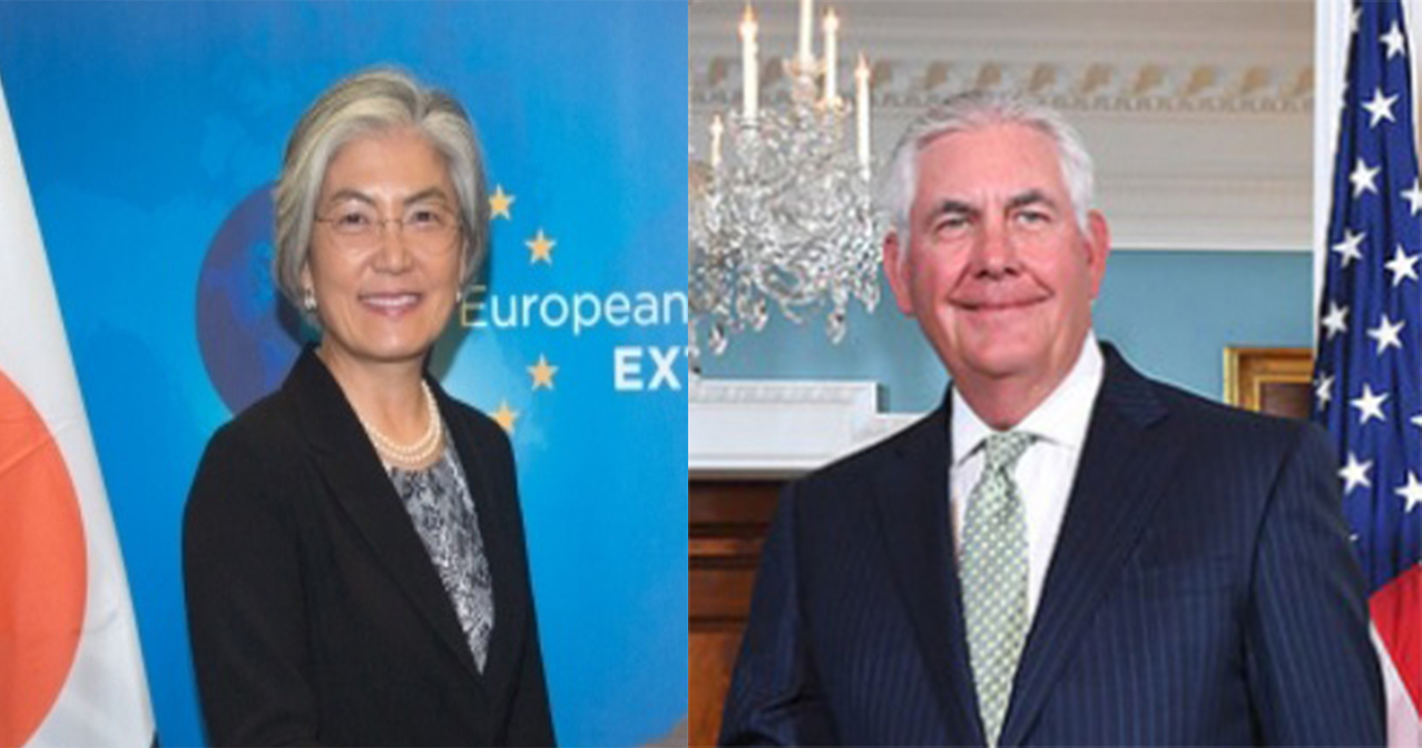 US Secretary of State Rex Tillerson and South Korean Foreign Minister Kang Kyung-wha