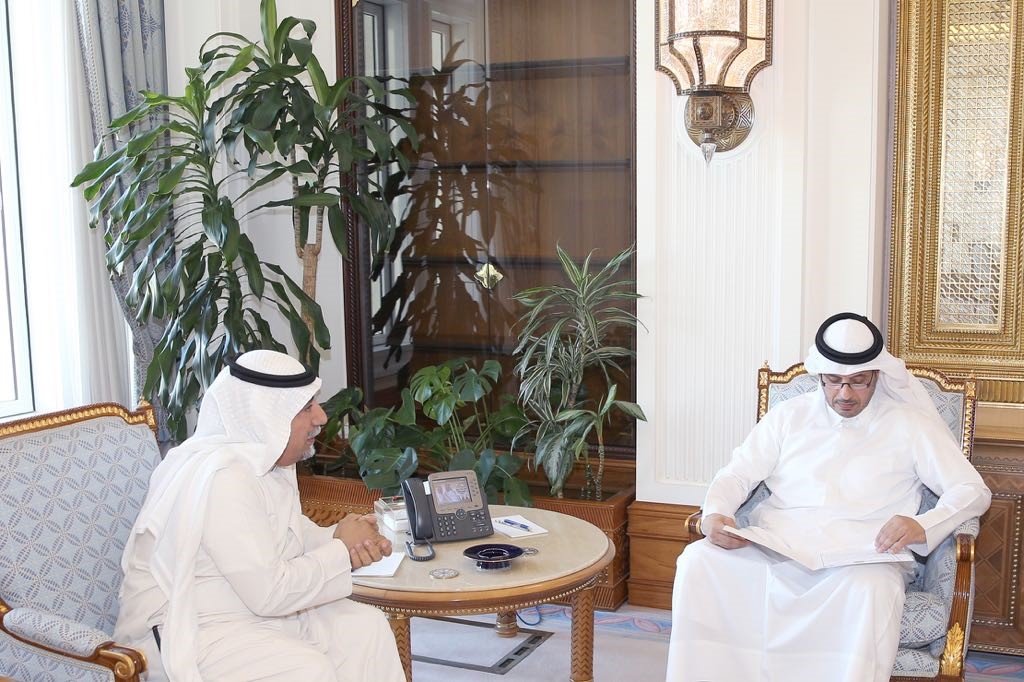 Qatari Prime Minister and Interior Minister Sheikh Abdullah bin Nasser Al Thani received a letter from Sheikh Jaber Al-Mubarak Al-Hamad Al-Sabah