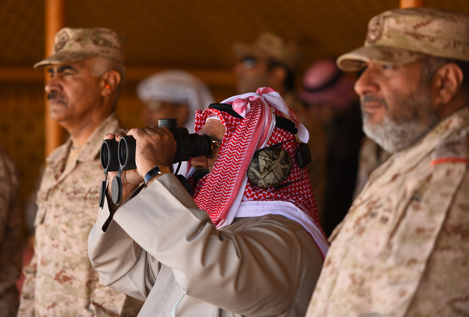 First Deputy Prime Minister and Defence Minister Sheikh Nasser Sabah Al-Ahmad Al-Sabah visits military bases in the northern regions of the country