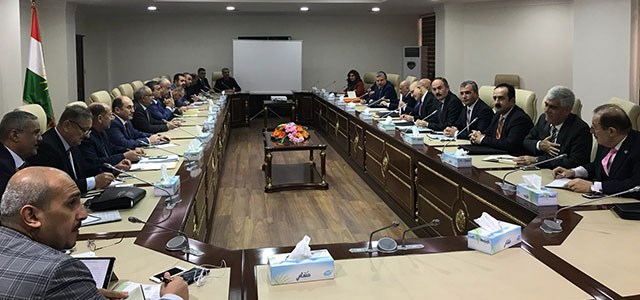 The meeting between the central Baghdad and northern Kurdistan region governments