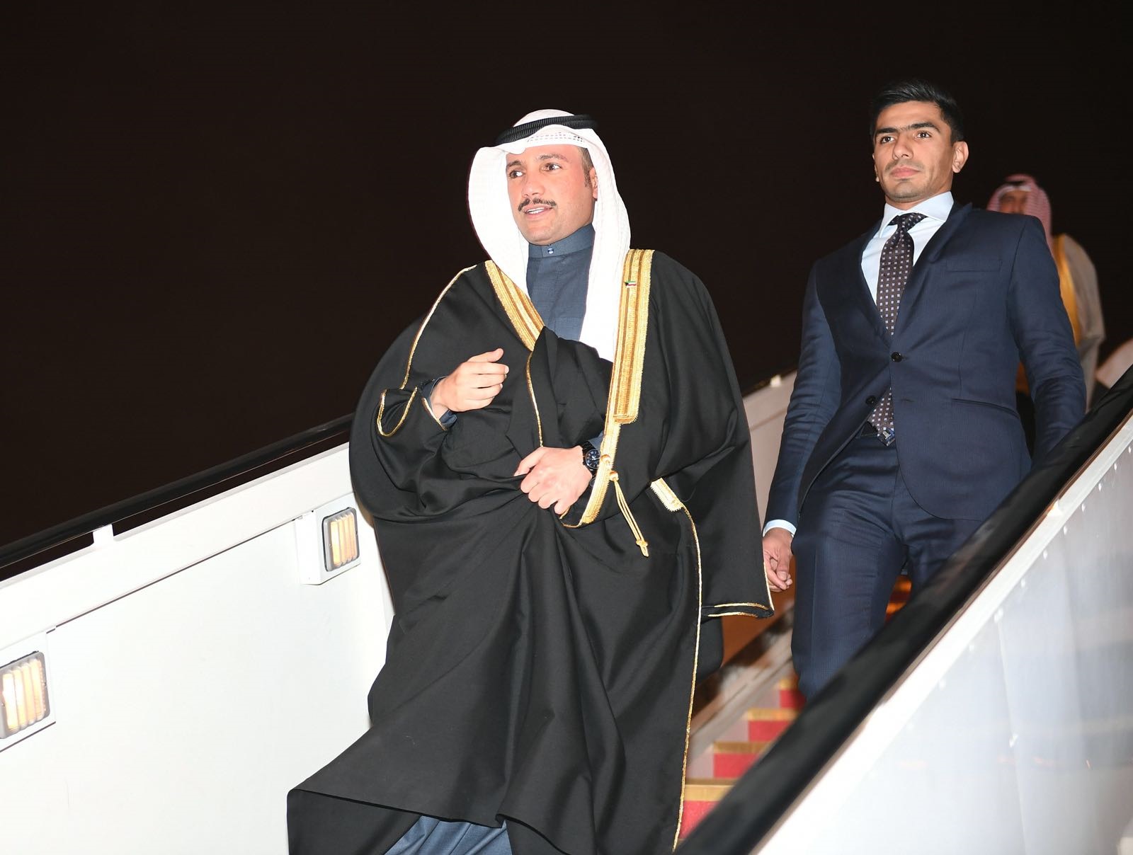 Kuwait's National Assembly Speaker Marzouq Al-Ghanim returns home