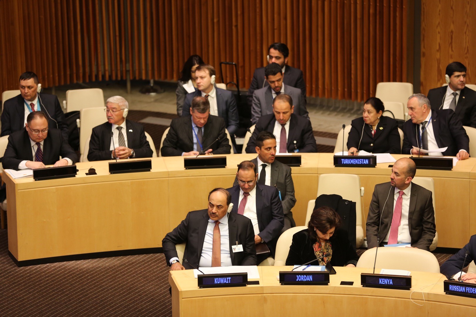 Deputy Prime Minister and Foreign Minister Sheikh Sabah Al-Khaled Al-Hamad Al-Sabah led Kuwait's delegation to the high-level meeting of the UN (ECOSOC)