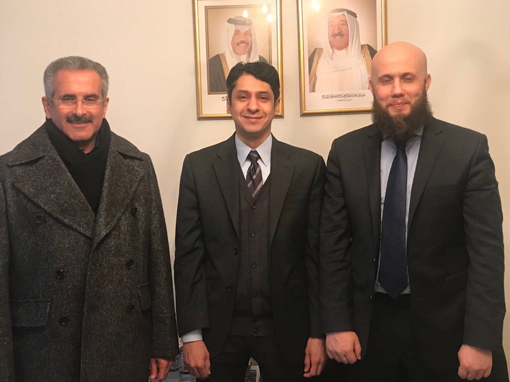 KUNA's Chairman and Director General Sheikh Mubarak Al-Duaij Al-Ibrahim Al-Sabah during his visit to KUNA's office in London