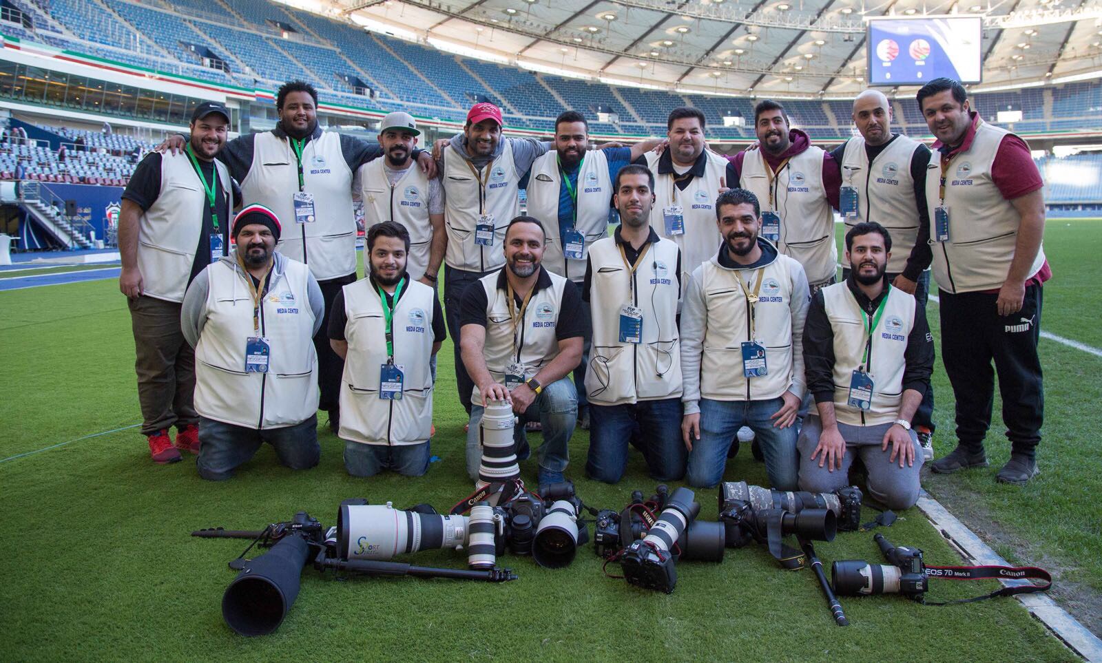 Kuwaiti youth from the Kuwait Football Association's (KFA) photography team are making a unique voluntary effort in covering events of the 23rd Arabian Gulf Cup football