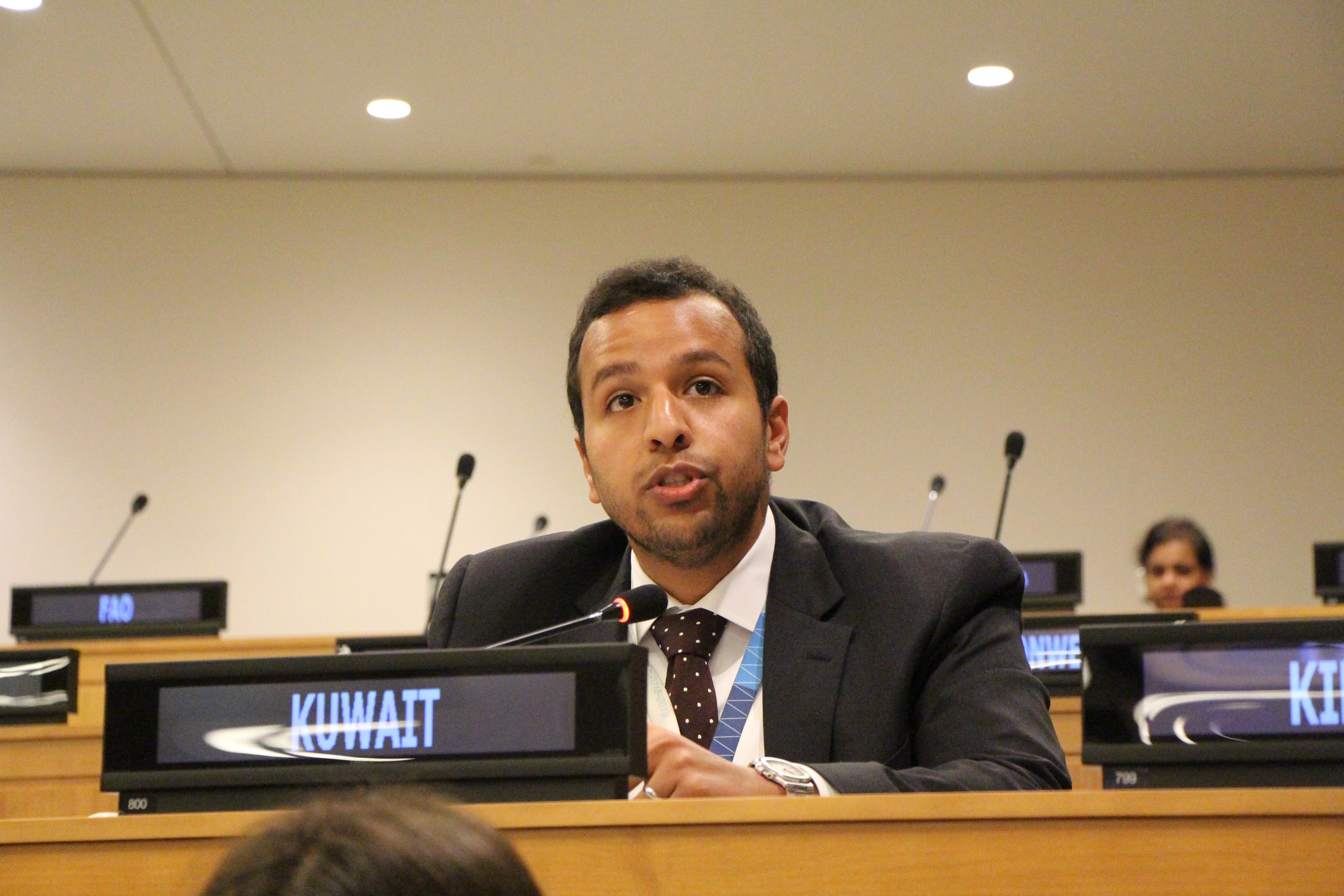 Member of the Kuwaiti permanent delegation to the UN headquarters in New  York Ali Al-Yahya