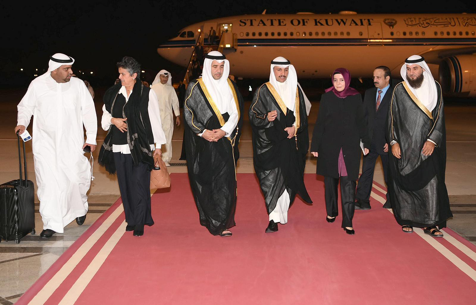 Speaker of the National Assembly Marzouq Al-Ghanim  back home from Turkey