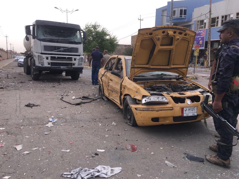 A booby-trapped vehicle exploded in Kirkuk city, northern Iraq