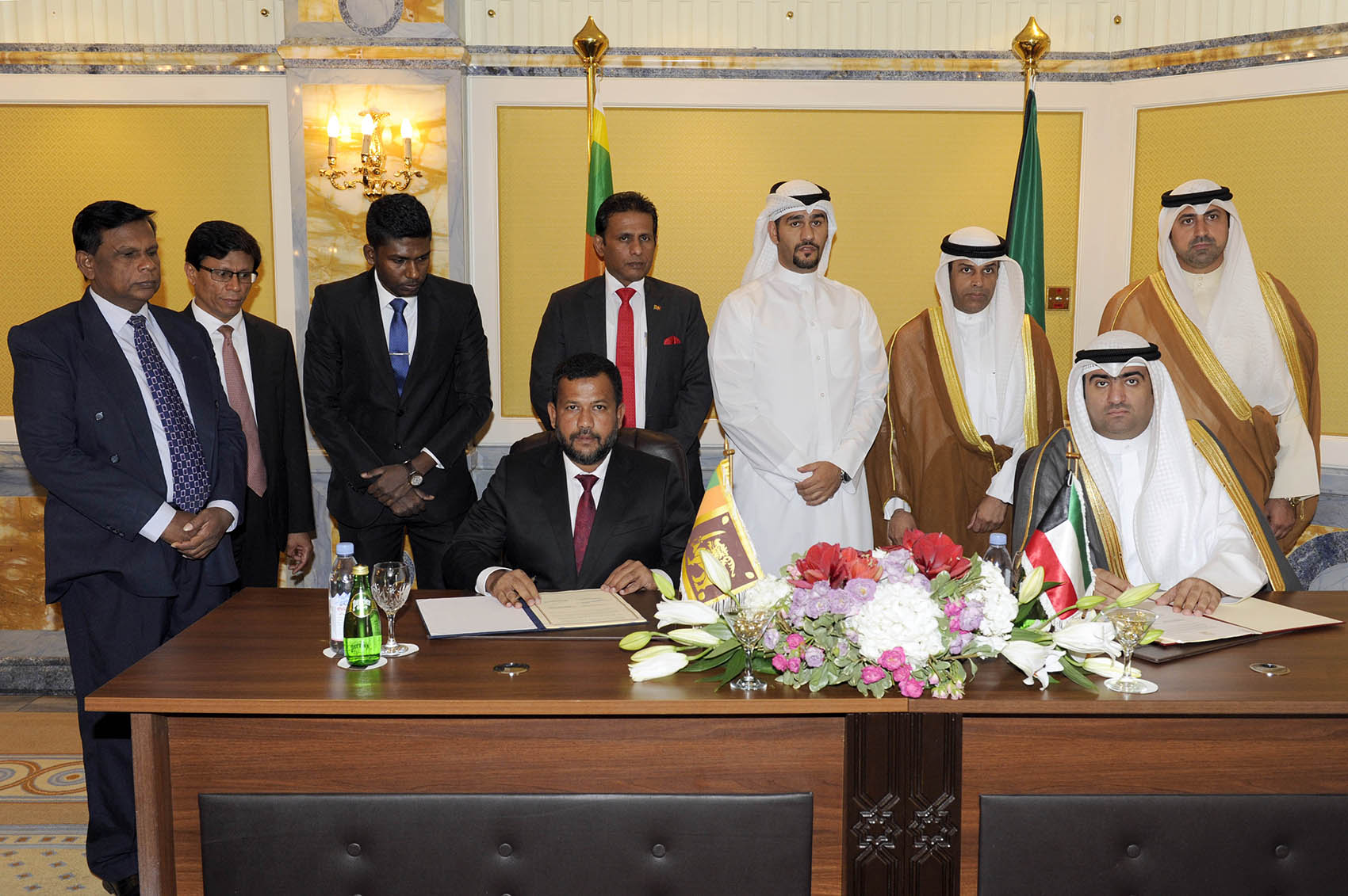 Minister of Commerce Khaled Al-Rawdhan during the signing ceremony