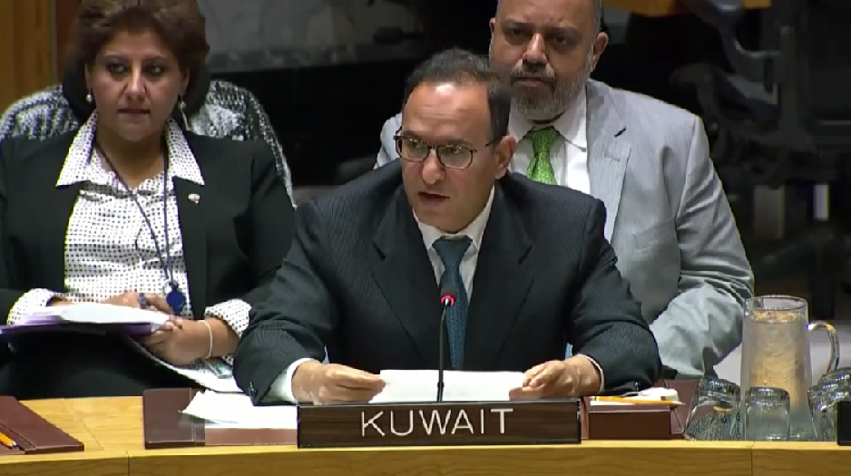 Kuwait's Permanent Representative to the UN Ambassador Mansour Al-Otaibi