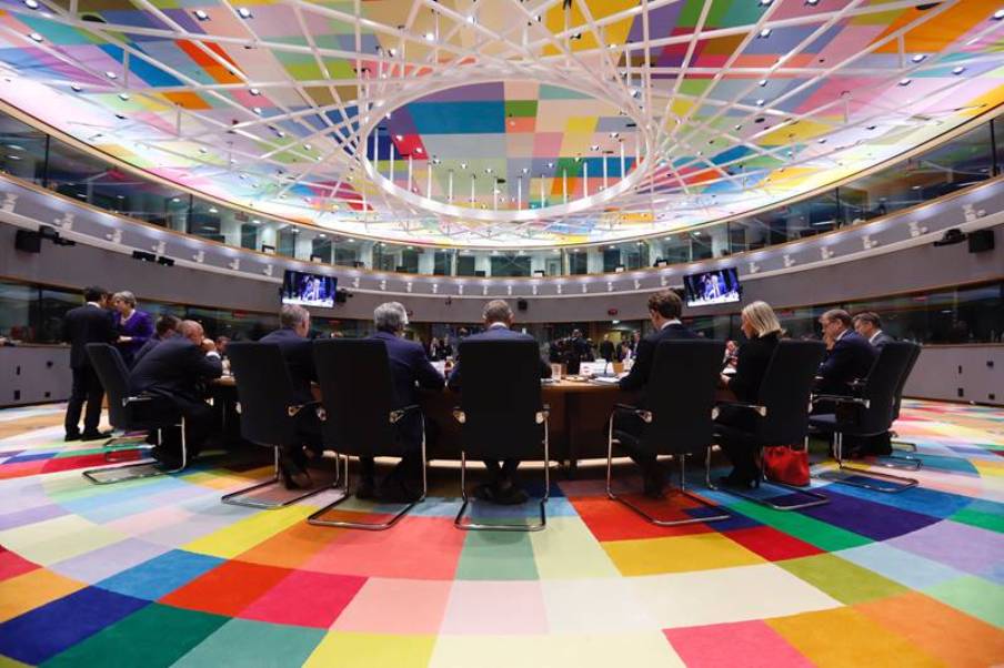 جانب من اجتماع قادة الاتحاد الأوروبي
