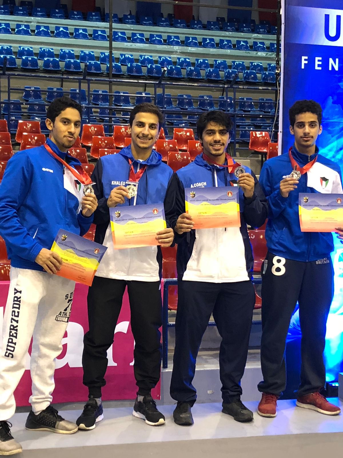 Kuwaiti player wins silver medal in Foil fencing Asia tourney