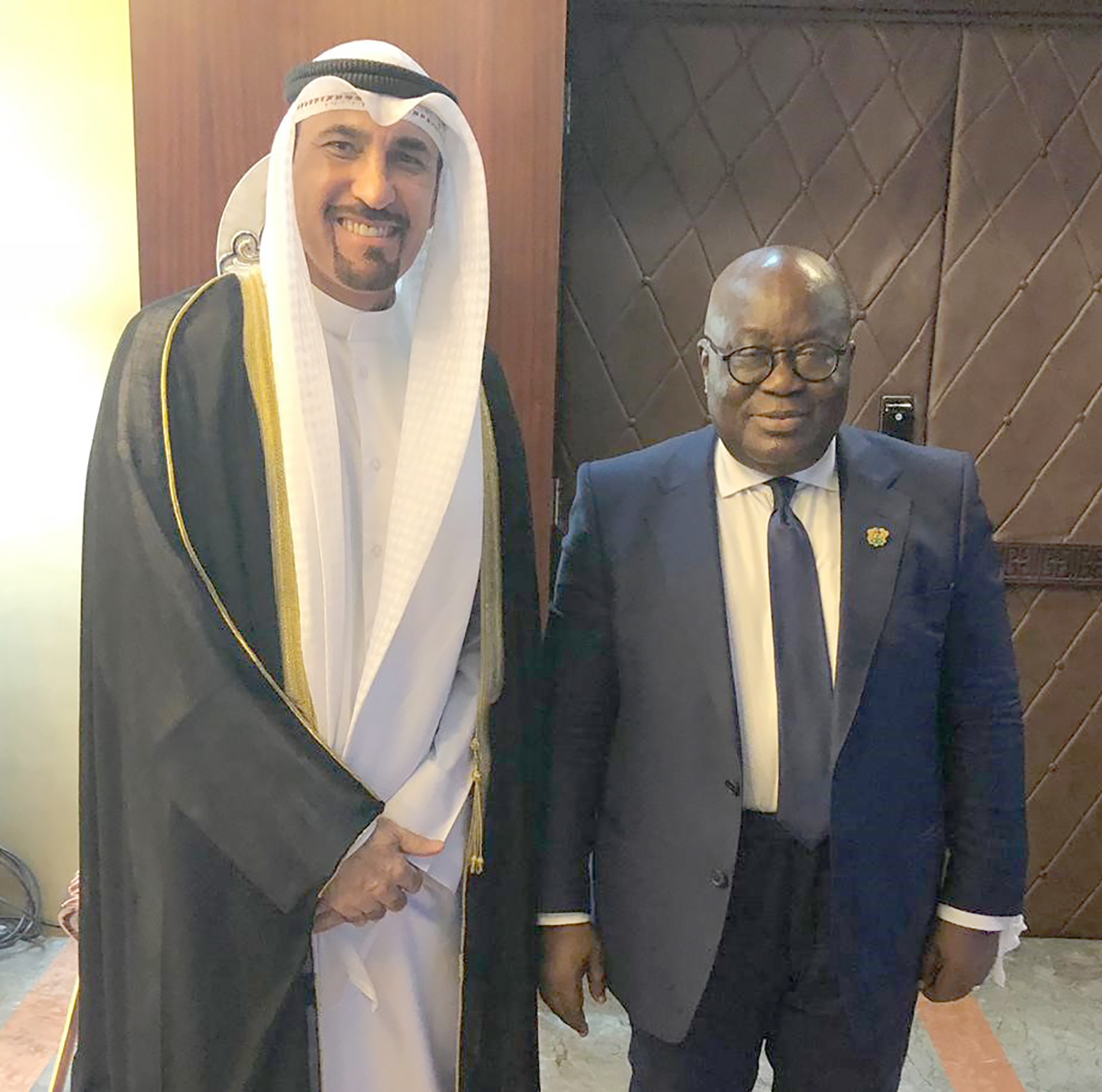 President of Ghana Nana Akufo-Addo meets with The Ambassador of the State of Kuwait to Ghana Mohammad Al-Failakawi