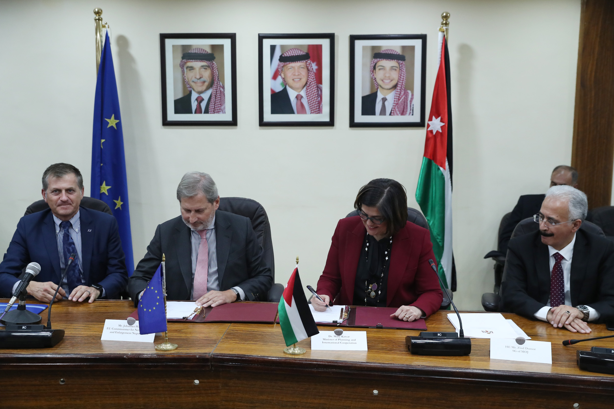 The European Union (EU) sign the grant agreement to programs to support rule of law in Jordan