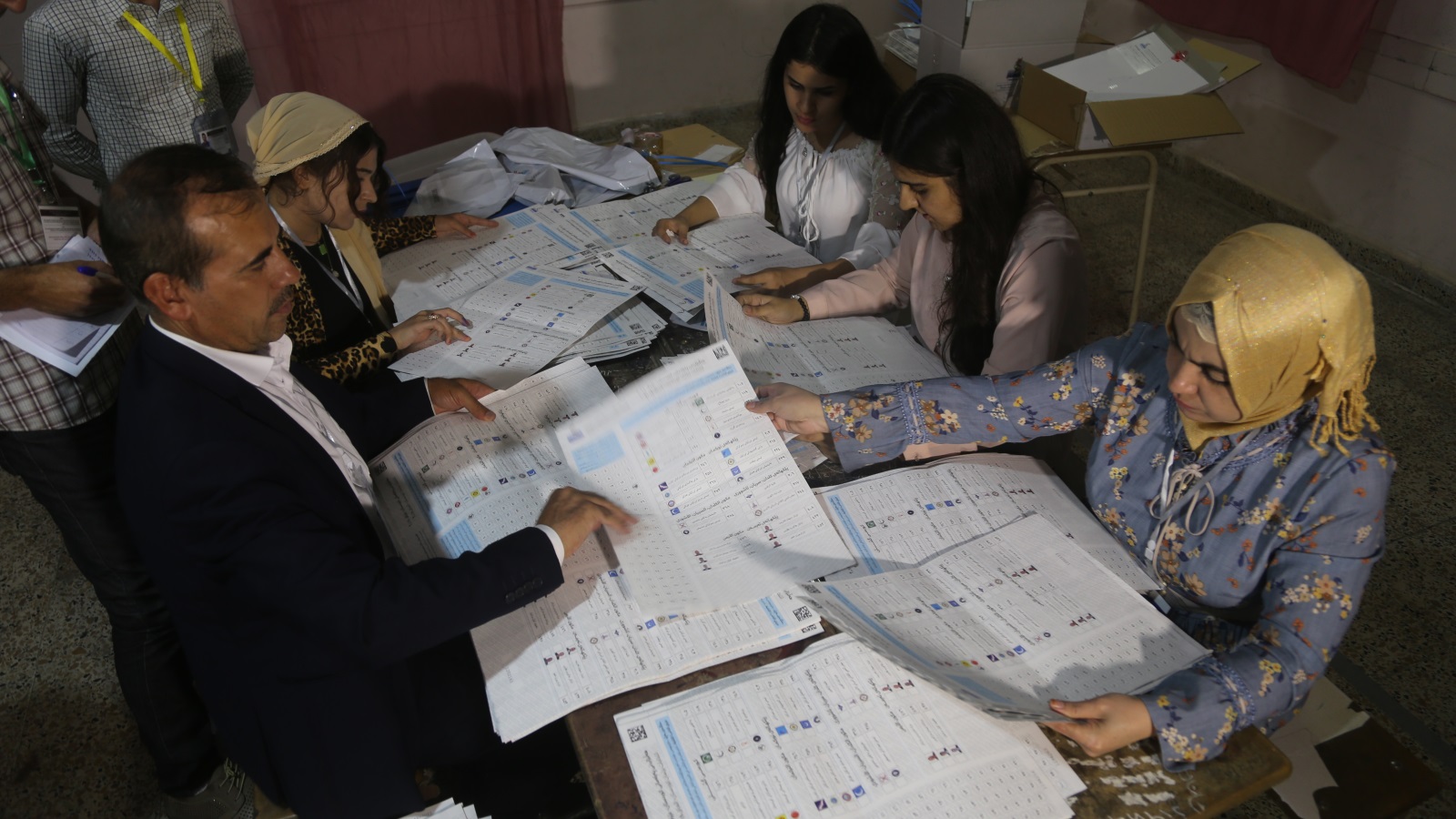 Parliamentary election in the Kurdistan Region of Iraq during the counting process