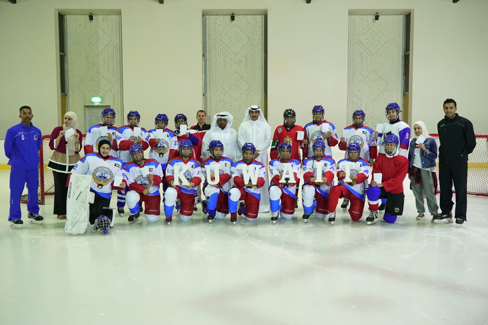 The Kuwait women's ice hockey team